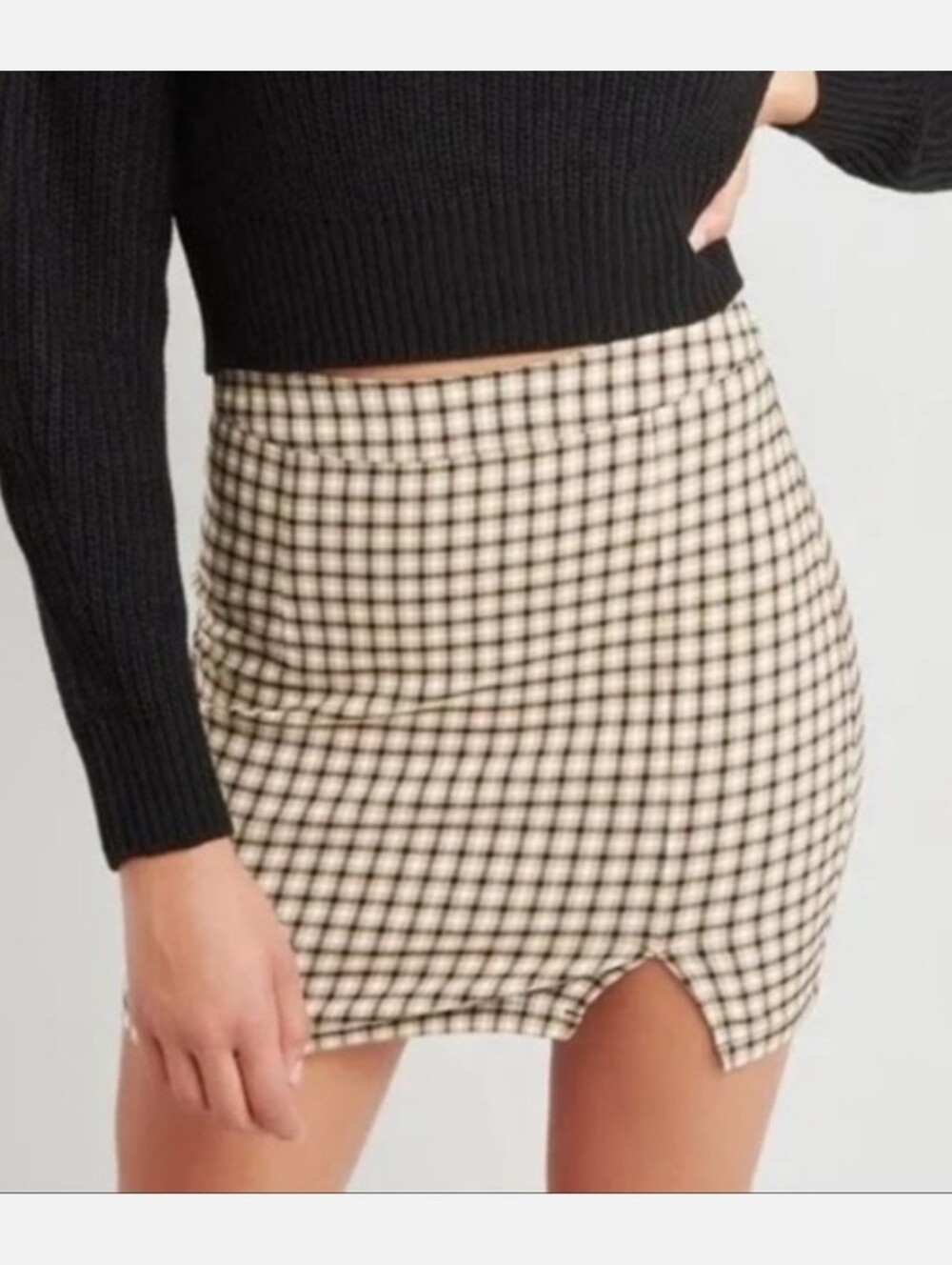 Garage As If! Plaid Mini Skirt